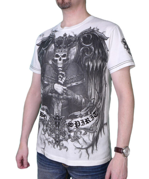 Pánské tričko Rebel Spirit král zla SSK121431-WHT