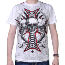 Pánské tričko Rebel Spirit rebelské bratrstvo SSK141712-WHT