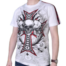 Pánské tričko Rebel Spirit rebelské bratrstvo SSK141712-WHT