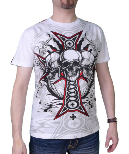 Pánské tričko Rebel Spirit rebelské bratrstvo SSK141712-WHT