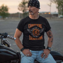 Motorkářské tričko Choppers Rebellion: Jedině ikonický chopper